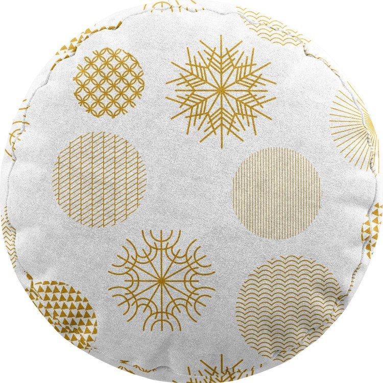 Подушка круглая Cortin «Золотые шары»